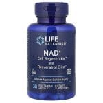 Life Extension, NAD+ 100 Mg Cell Regenerator™ and Resveratrol Elite™, 30 Vegetarian Capsules