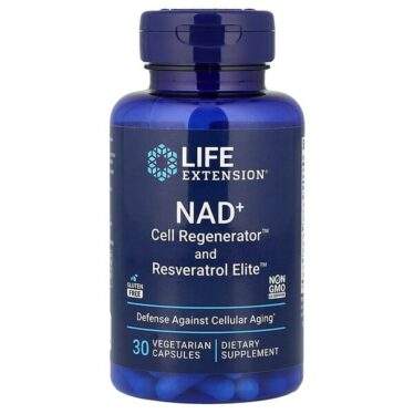 Life Extension, NAD+ 100 Mg Cell Regenerator™ and Resveratrol Elite™, 30 Vegetarian Capsules