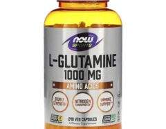 NOW Foods, Sports, L-Glutamine, 1,000 mg, 240 Veg Capsules