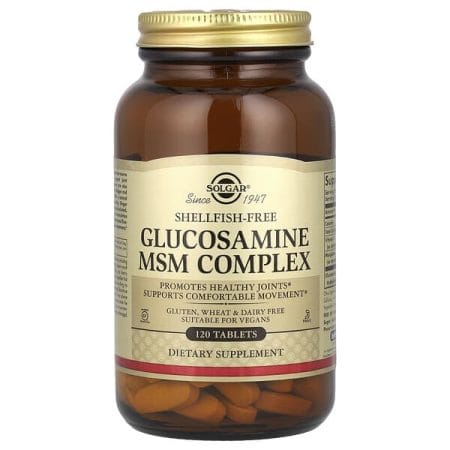 Solgar Glucosamine MSM Complex Sans Gelatine 120 Tablets