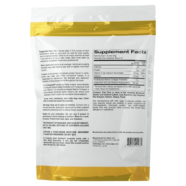 California Gold Nutrition Collagenup 206g