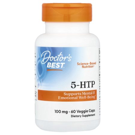 Doctor's BEST 5-HTP, 100 mg, 60 vegetarian capsules.