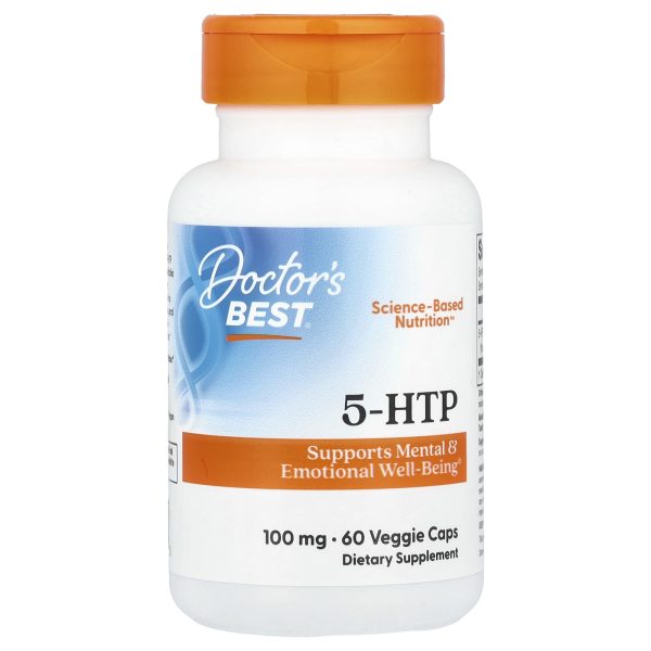 Doctor's BEST 5-HTP, 100 mg, 60 vegetarian capsules.