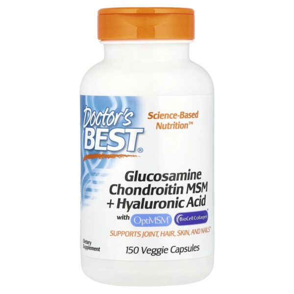 Doctor’s BEST Glucosamine Chondroitin MSM + Hyaluronic Acid 150 capsules