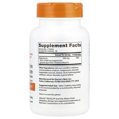 Doctor’s BEST High Absorption Magnesium 200 mg, 120 Veggie Caplets