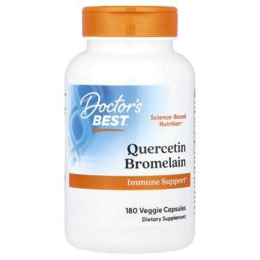 Doctor's BEST Quercetin Bromelain, 180 Vegetarian Capsules