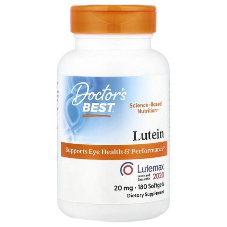 Doctor's Best, Lutein with Lutemax 2020, 20 mg, 180 Softgels