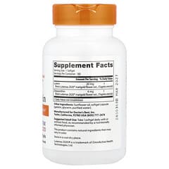 Doctor's Best, Lutein with Lutemax 2020, 20 mg, 180 Softgels