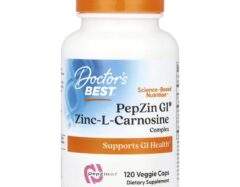 Doctor's Best, PepZin GI®, Zinc-L-Carnosine Complex, 120 Vegetable Capsules
