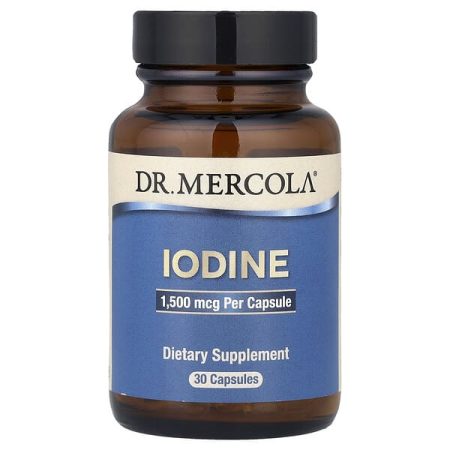 Dr Mercola Iodine, Iodine, 1.5 mg, [supports bone and brain health] 30 capsules