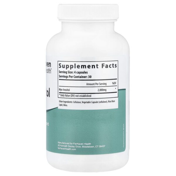 Fairhaven Health, Myo-inositol, 120 capsules (500 mg each)
