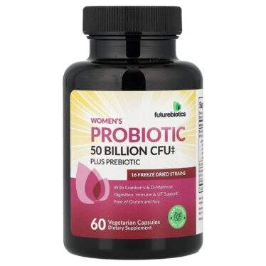 Futurebiotics Probiotics and Prebiotics for Women 50 Billion CFU 60 Capsules