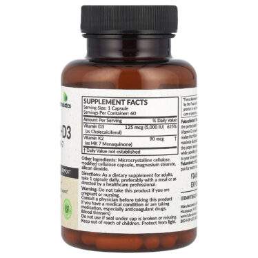 Futurebiotics, Vitamins K2 + D3, 60 capsules