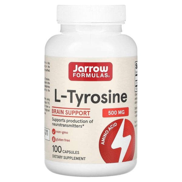 Jarrow Formulas L-Tyrosine, 500 mg, 100 Capsules