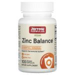 Jarrow Formulas Zinc Balance 15mg + Copper 1mg, 100 vegetarian capsules