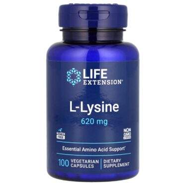 Life Extension L-Lysine, 620 mg 100 capsules