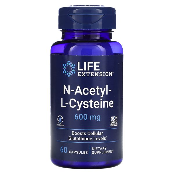 Life Extension, N-Acetylcysteine, 600 mg, 60 Capsules