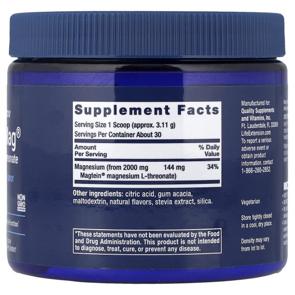 Life Extension Neuro-Mag, Magnesium L-Threonate, Tropical Fruit Flavor 93.35 g
