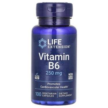 Life Extension Vitamin B6 250 mg 100 Vegetarian Capsules
