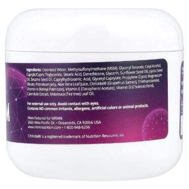 MRM Nutrition, MSM Cream, 113 g