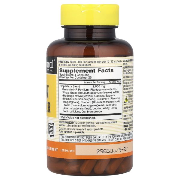 Mason Natural Colon Cleanser 100 Capsules