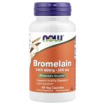 NOW Foods, Bromelain, 500 mg, 60 Vegetable Capsules
