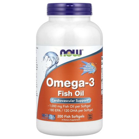 Now Foods Omega-3, 180 mg/120 mg DHA, 200 capsules