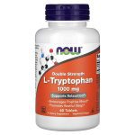NOW Foods, L-Tryptophan, 1000 mg, 60 Tablets