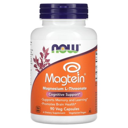 Now Foods Magtein Magnesium L-Threonate 90 Veg Capsules