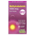 Natural Factors B12, Methylcobalamin, 1,000 mcg, 90 Chewable Tablets