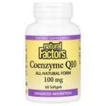 Natural Factors Coenzyme Q10, Enhanced Absorption, 100 mg, 60 Capsules