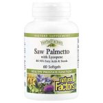 Natural Factors HerbalFactors, Saw Palmetto with Lycopene, 60 Softgels
