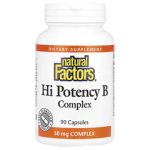 Natural Factors Hi Potency B Complex, 90 capsules