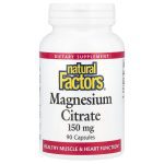 Natural Factors Magnesium Citrate, 150 mg, 90 Softgels