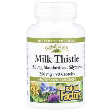 Natural Factors Milk Thistle, 250 mg, 90 capsules