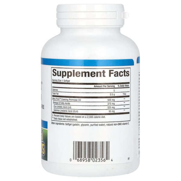 Natural Factors OmegaFactors, Ultra Prim, Evening Primrose Oil, 500 mg, 180 Softgels