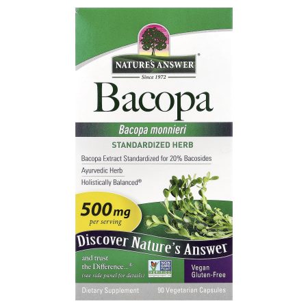 Nature'S Answer Bacopa monnieri, 500 mg, 90 Vegetarian Capsules