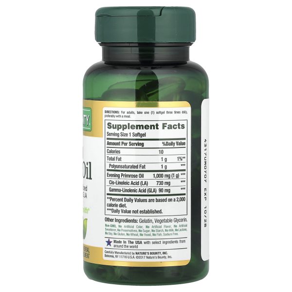 Nature’S Bounty Evening Primrose Oil 1000 mg Evening Primrose Oil 60 Capsules
