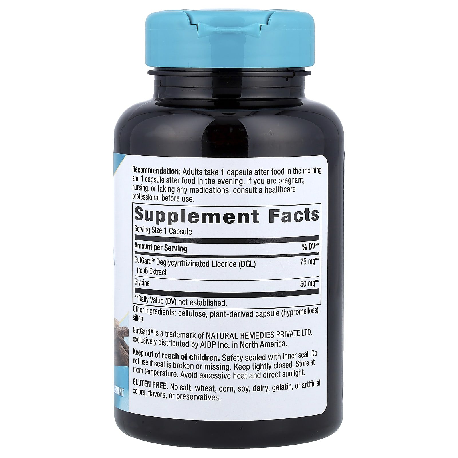 Nature'S Way DGL Ultra, 75 mg, 90 Vegan Capsules