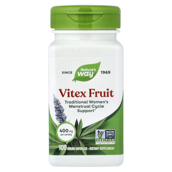 Nature'S Way Vitex Fruit, 400 mg, 100 Vegetarian Capsules