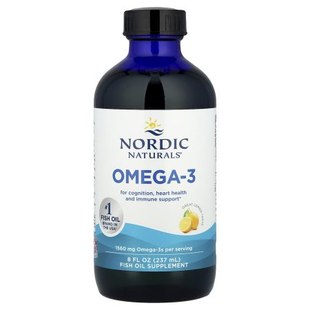 Nordic Naturals, Omega-3 Fish Oil, Lemon, 1560 mg, 473 ml
