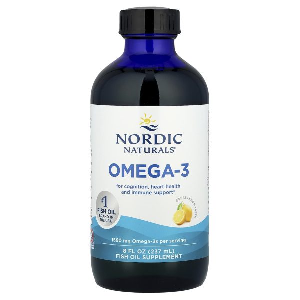 Nordic Naturals, Omega 3, Lemon Liquid 1560 mg, 237 ml