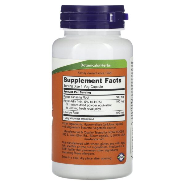 Now Foods Ginseng and Royal Jelly, 90 Capsules