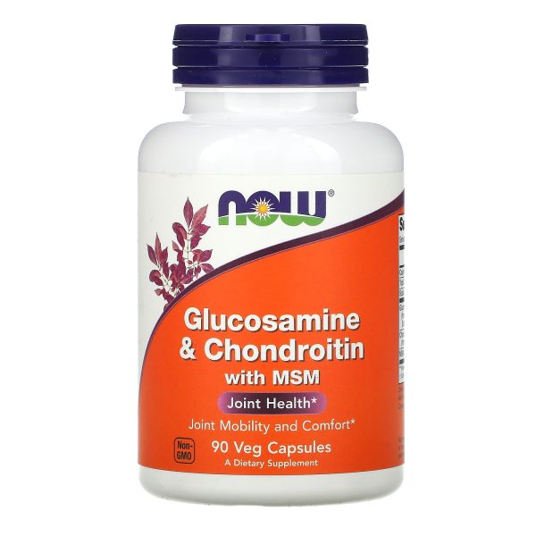 Now Foods Glucosamine and Chondroitin with MSM, 90 Capsules