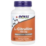 Now Foods L-Citrulline, 750 mg, Supports Immune System Health 90 Capsules