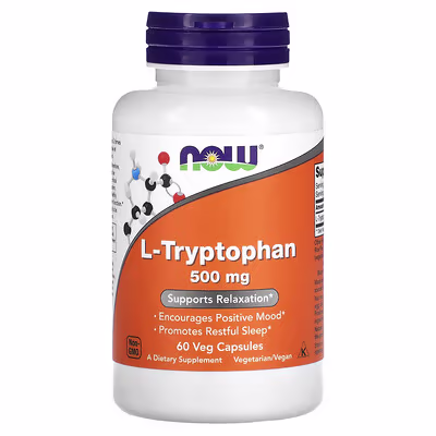 Now Foods L-tryptophan, 500 mg, 60 capsules