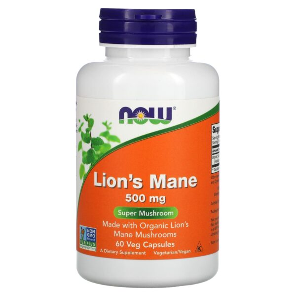 Now Foods Lion's Mane 500mg 60 Capsules