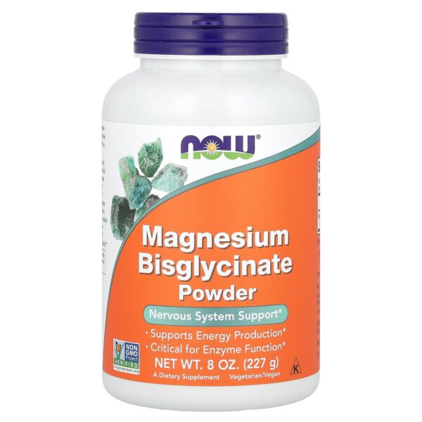 Now Foods Magnesium Bisglycinate Powder 227g