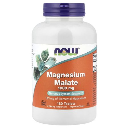 Now Foods Magnesium Malate, 1000 mg, 180 Tablets