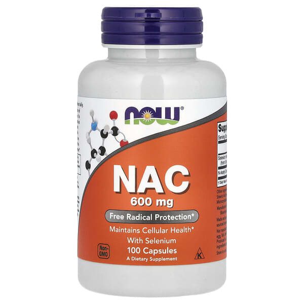Now Foods NAC, 600 mg, 100 vegetarian capsules